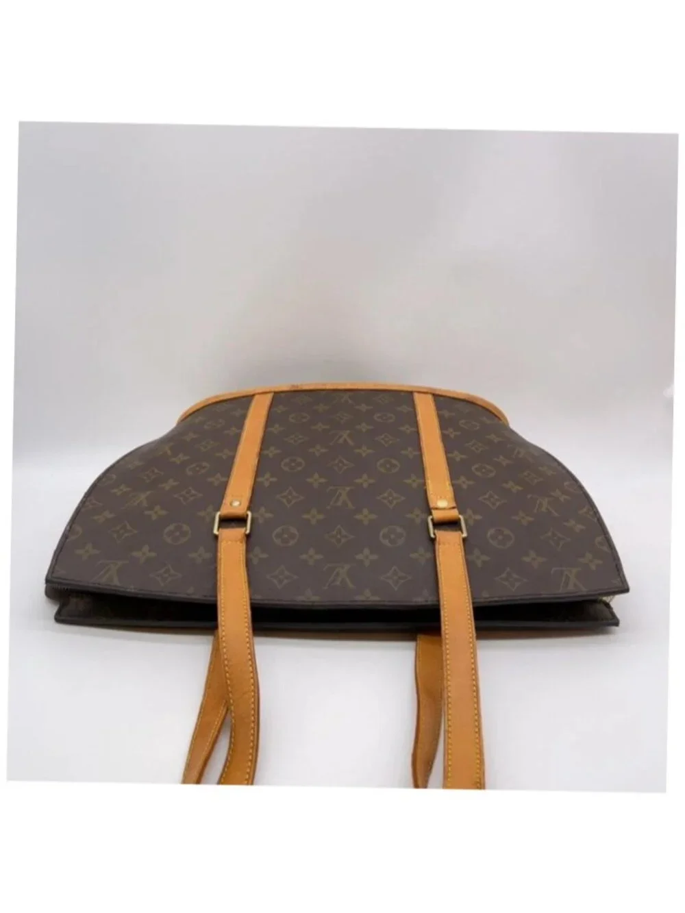 Authentic Louis Vuitton Babylone Monogram Tote Bag Vintage Brown Leather